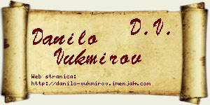 Danilo Vukmirov vizit kartica